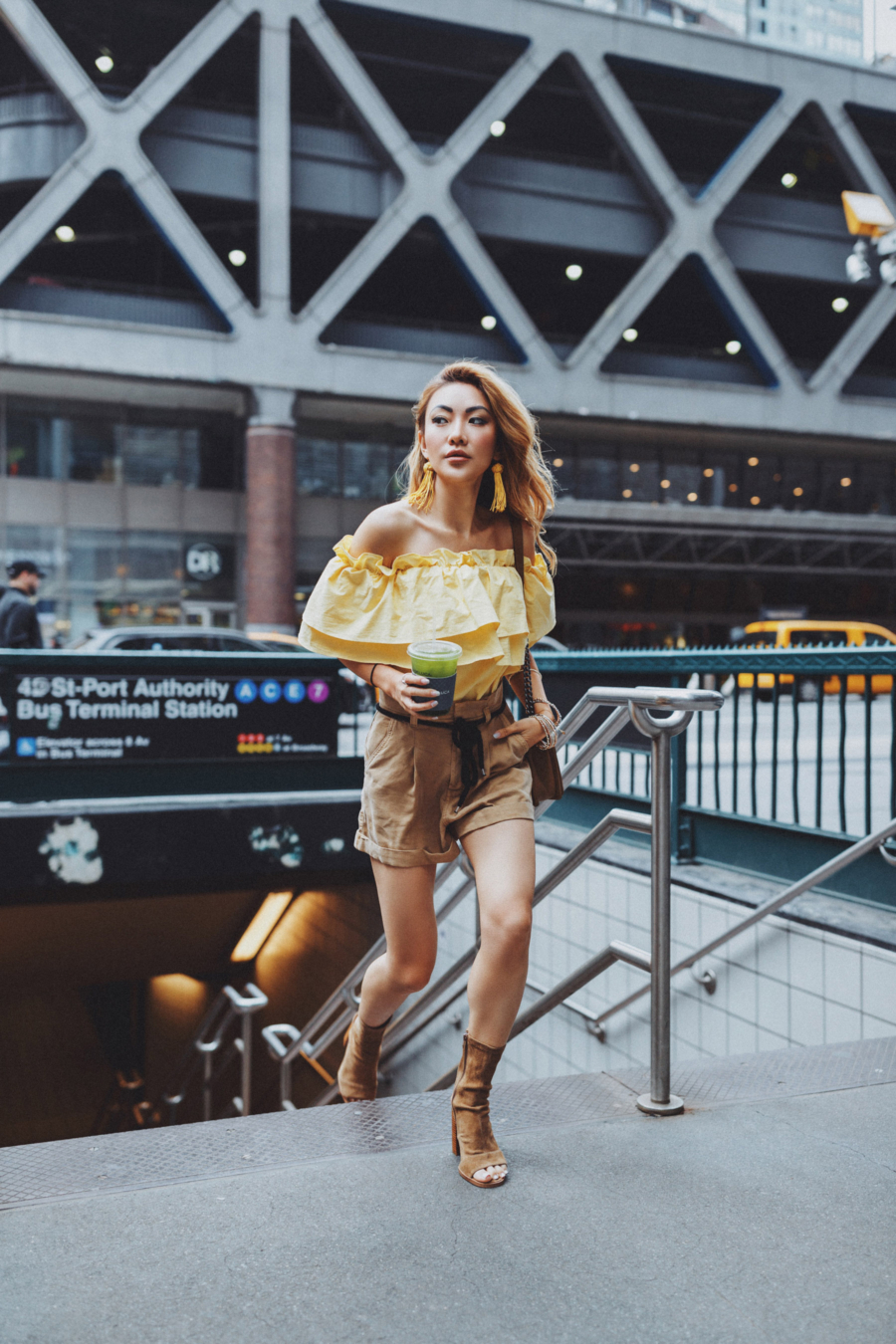Yellow New York Street Style - The Garment District Comes to Life Again // Notjessfashion.com