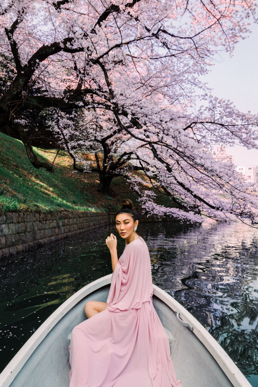 7 Best Spots for Cherry Blossoms in Japan - Tokyo - Boating in Chidorigafuchi, luxury travel blogger // Notjessfashion.com
