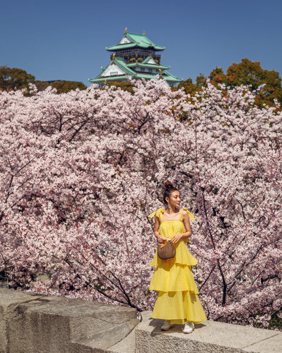 7 Best Spots for Cherry Blossoms in Japan - Osaka Castle, Japan Travel Guide, luxury travel blogger // Notjessfashion.com