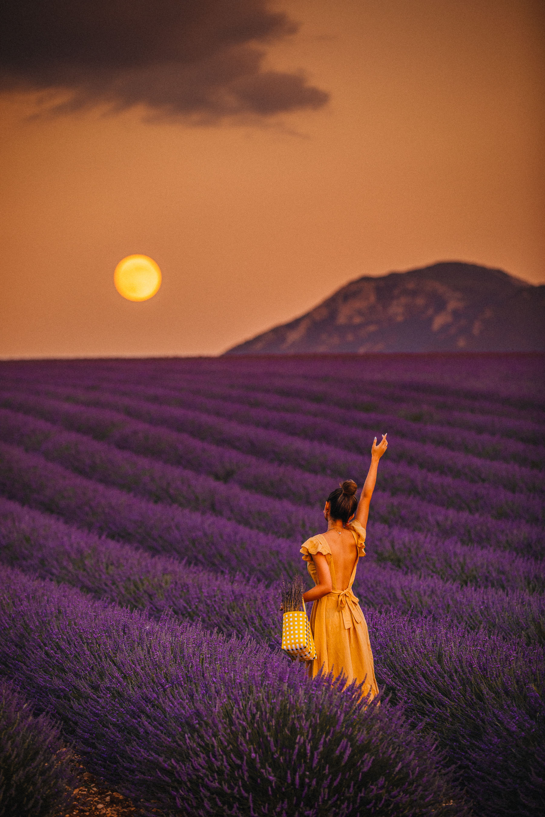 Lavender Fields of Provence, Lavender Fields Instagram, Full Moon and Lavender Fields // Notjessfashion.com