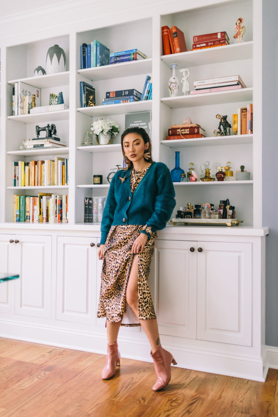 fashion blogger jessica wang wearing Mignonne Gavigan jewelry in her home office // Jessica Wang - Notjessfashion.com