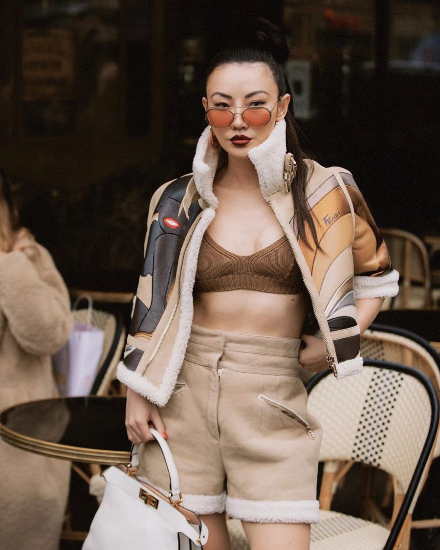 spring summer 2022 trends featuring a neutral versace outfit // Jessica Wang - Notjessfashion.com